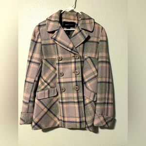 Women’s plaid coat size medium